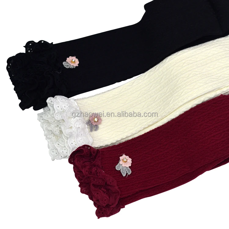 China Factory Pure Lace Girls Tights Lovely Children Pantyhose B1708