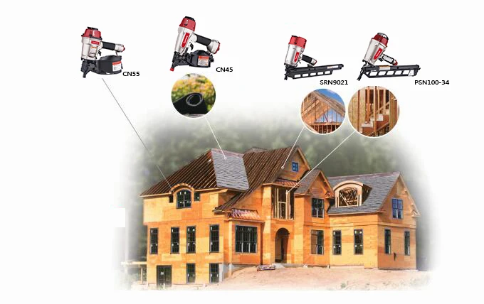 21 degree Plastic collated strip Framing Nailer ,Framing Nail Gun Pneumatic Nailer Gun heavy duty framing nail gun GDY-SRN9021