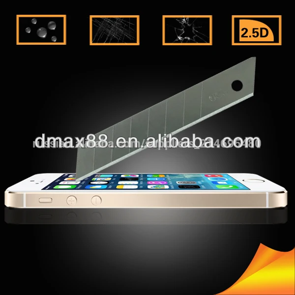 низкая цена 2.5d премии зеркало закаленное стекло протектор экрана для iphone 5 5c 5s цвет/odm службы( стекло щит)
