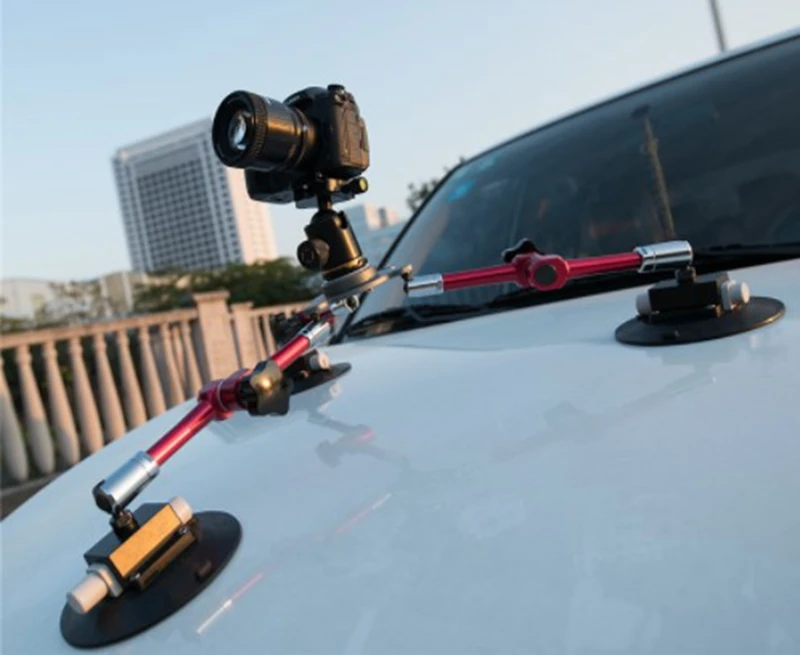 ASXMOV XP4 Adjustable Filming Stabilizer Ball Head Tripod Car Sucker Suction Cup Camera Mount Holder