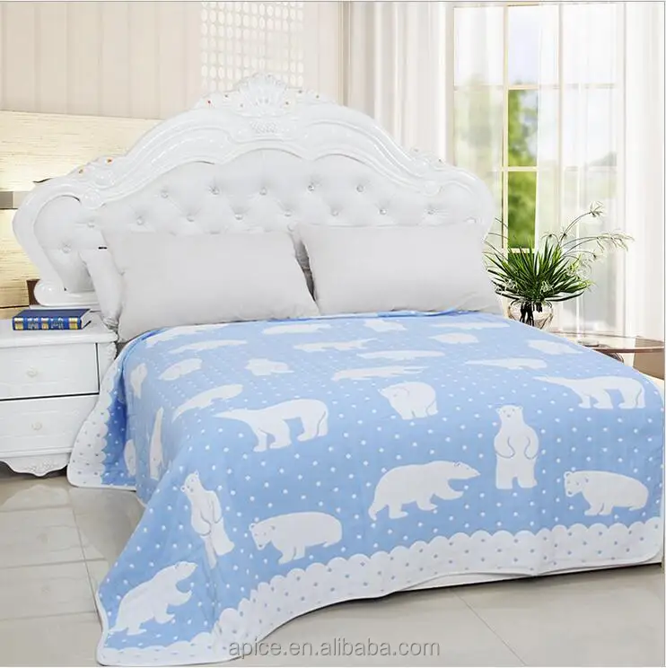 
Anti-bacteria Baby 6 layer gauze towelling coverlet, gauze bed cover 