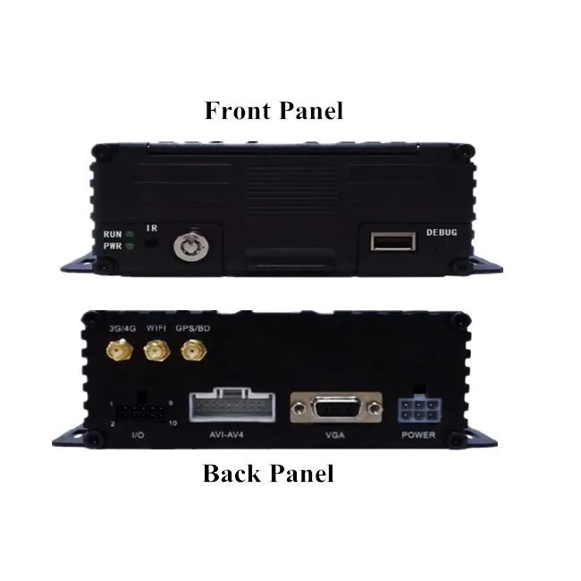
High Quality HD MDVR 1080P AHD 4 Ch HDD SD Mobile DVR with GPS 3G 4G WIFI 