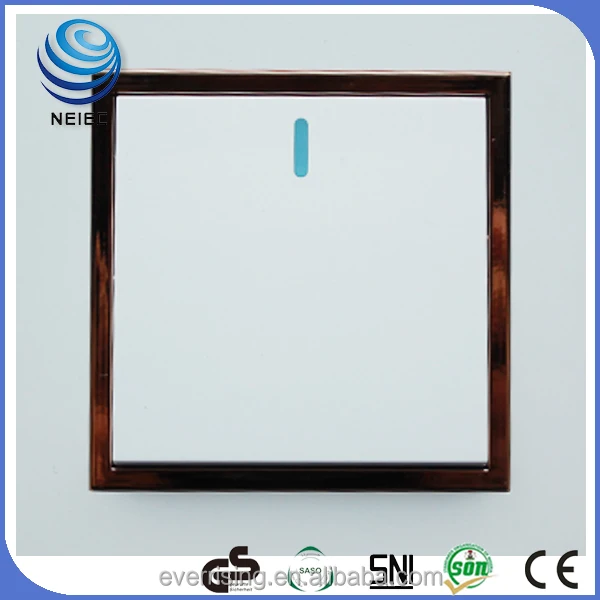 universal US UK usb electrical push button Europe 1 gang 1 way wall switch with light socket