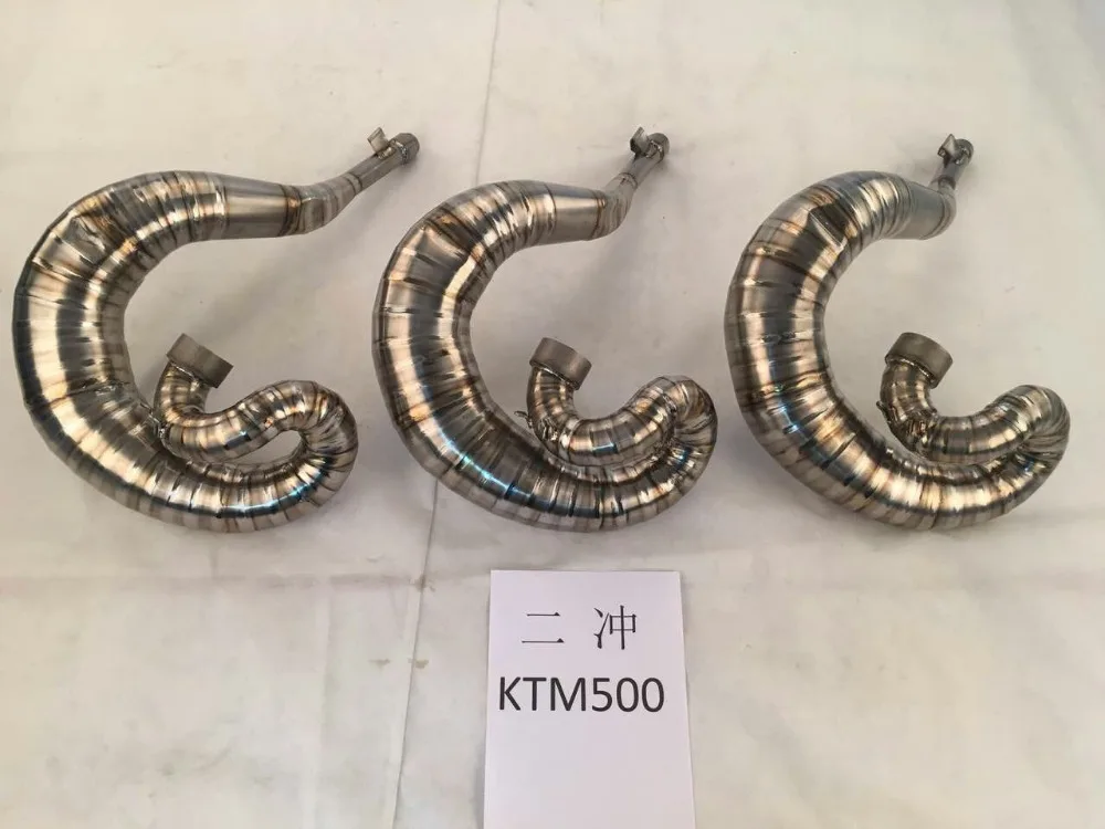 2 Stroke Motorcycle Titanium Exhaust Pipe system for KTM500