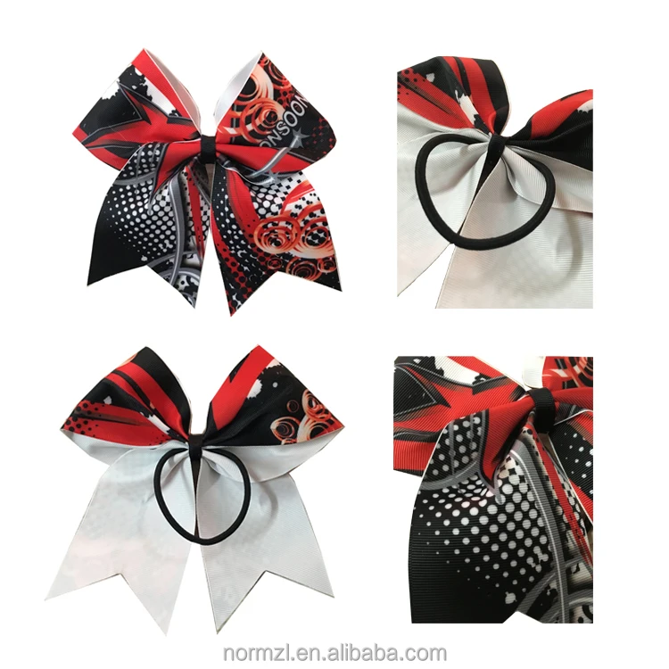 Kids Cheerleader Cheer Bows Fashion Top Quality Colorful Design OEM China Wholesale High Quality Solid Color Hair Band Cheer Bow