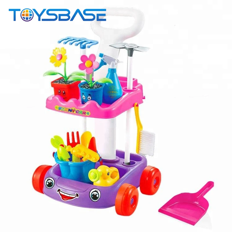 New Product Pretend Game Trolley Toy Kids Garden Set Toy chengji