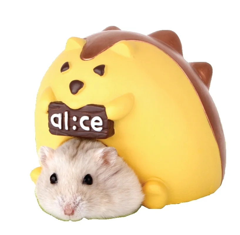 
Hot Selling Joyful Polyresin House Hedgehog Style for Hamster 