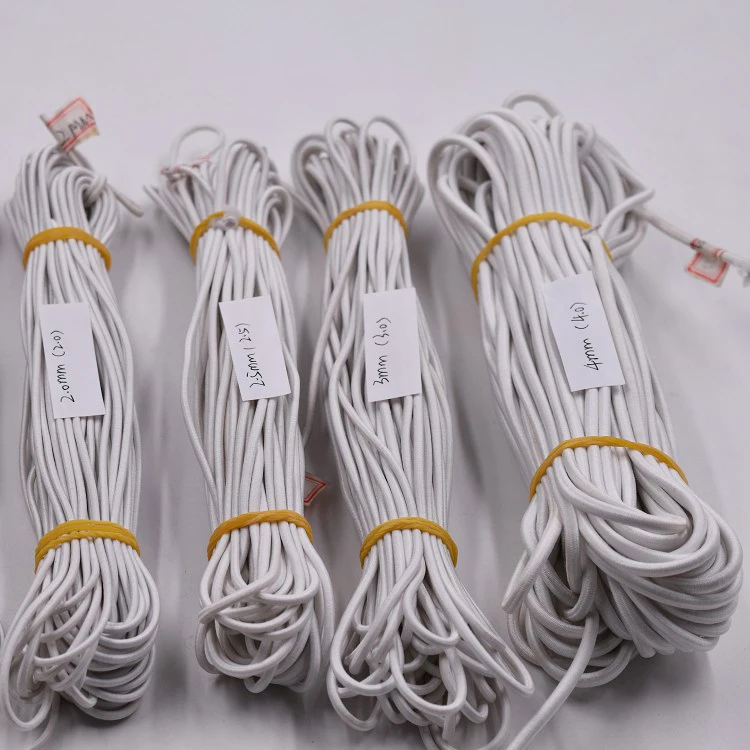 High flexibility elastic round cords elastic draw cord