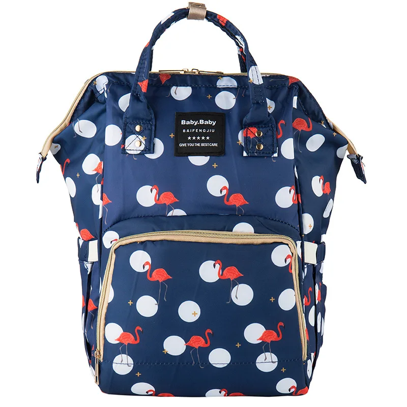 Print Waterproof Diaper Bag for Mom Trendy Diaper Backpack Baby Diaper Bag Carry Baby Bag