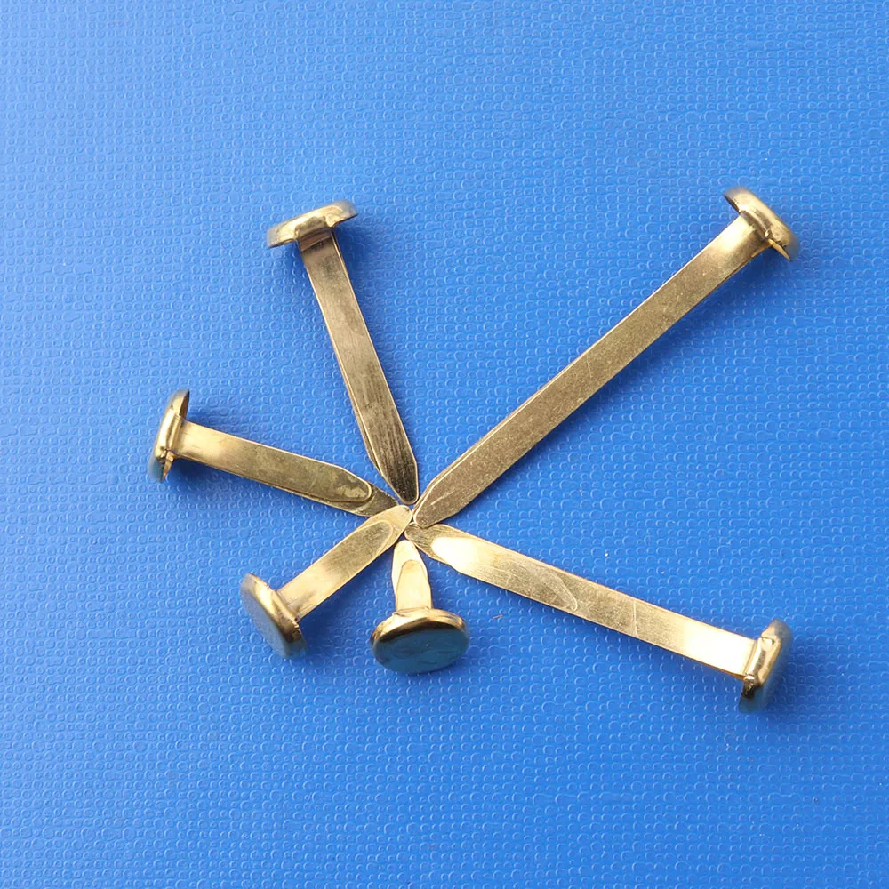 Split Butterfly Pins 14mm Two Feet Nail For Paper Fasteners Arts & Crafts