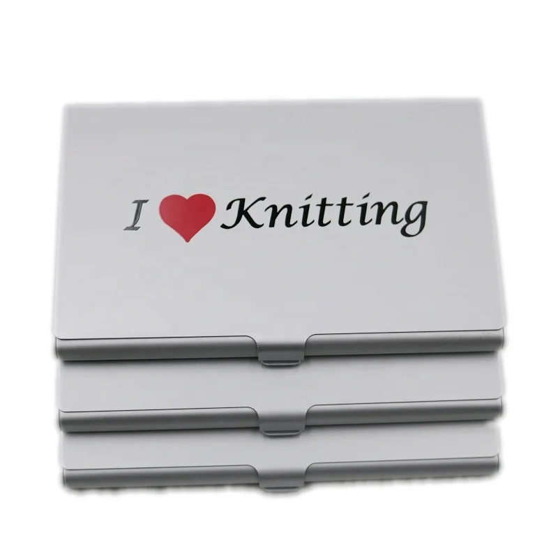 Hot sale Customized logo business card holder Aluminum card case