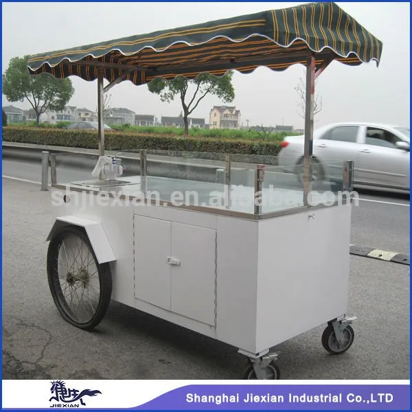 New Design Hot Sale hand push food cart for sale/street Hot Dog food vending cart/mobile food carts for sale JX-CR180