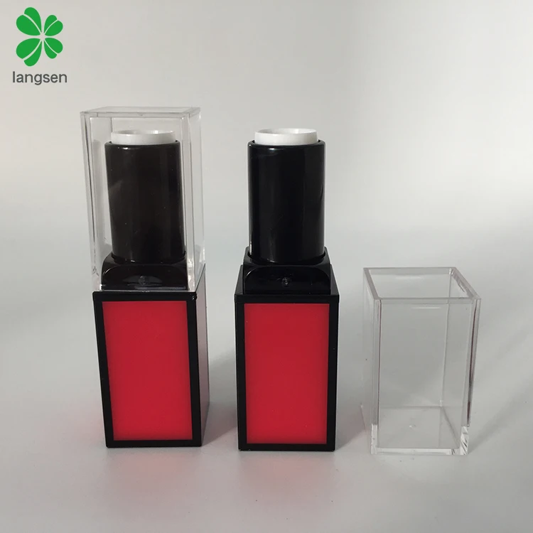 Custom lipstick tube packaging design, plastic lipstick container