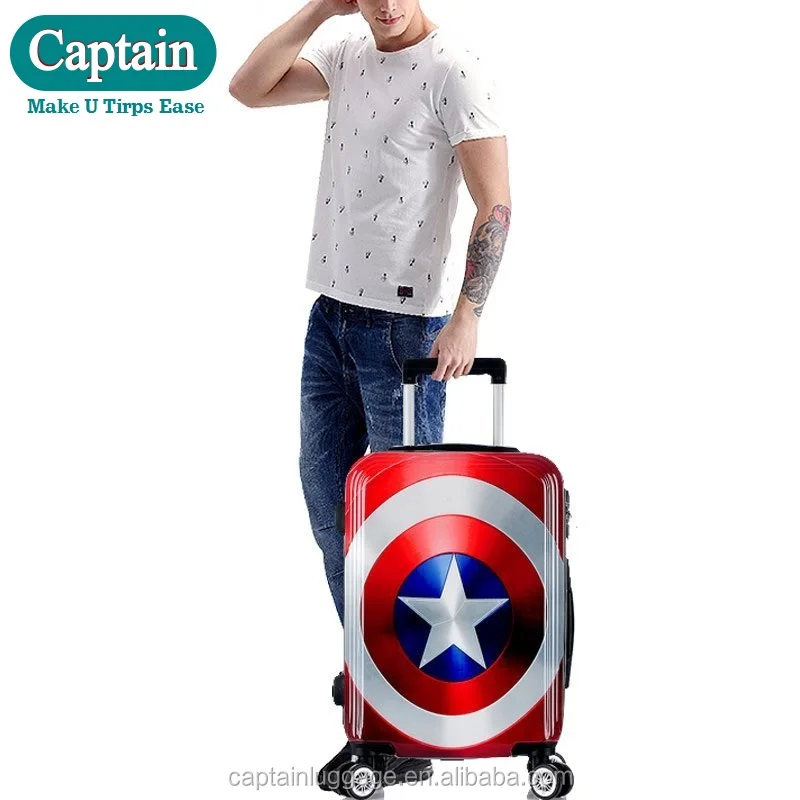
Captain America ABS PC President Luggage, Polo Luggage, Luggage Bags Cases 