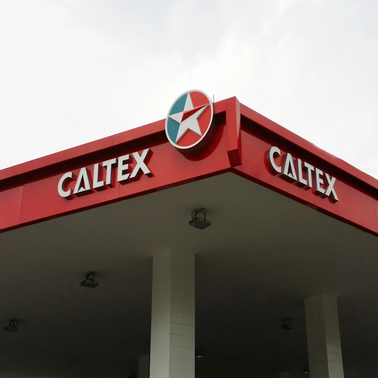 Открытый пользовательский алюминиевый композитный панель освещенный логотип магазин название магазин передний навес