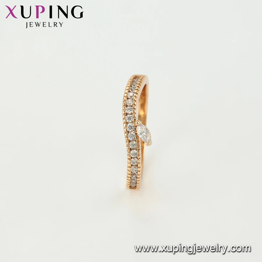15299 xuping shopping online top grade delicate 18k gold plated 2 gram ring