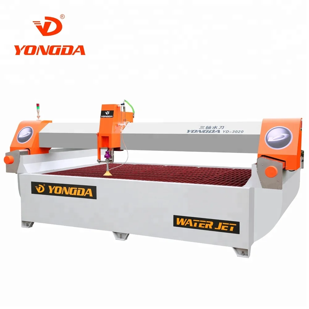3 AXIS WATERJET CUTTING MACHINE/ YONGDA YD-2515 CNC WATER JET/ Stone Ceramic Glass Metal cutting