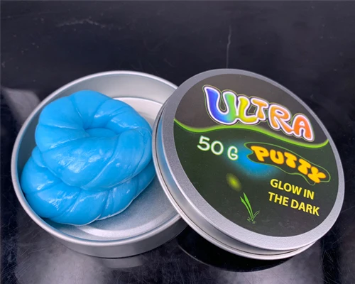 
Magic Education Glow in the dark bouncing and jumping Ultra putty toy 