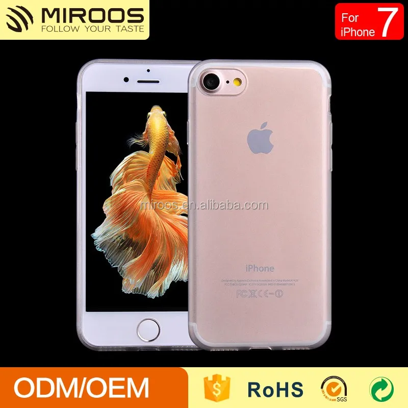 2017 New Best Selling Matte Inner Clear Soft TPU Phone Case for iPhone 7