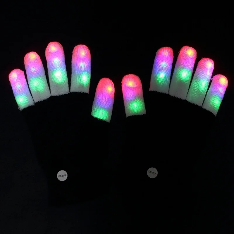 China manufacture festival party supplies sample free flashing light up led glove for christmas
