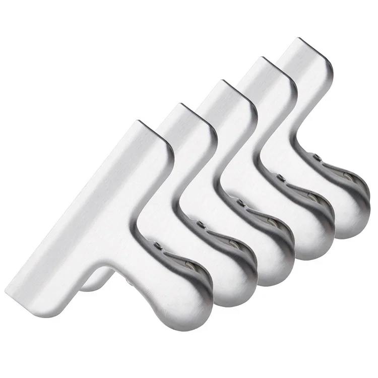 
Stainless Metal Food Bag Sealing Clip Portable Bag Clips Stainless Steel Food Bag Clips 