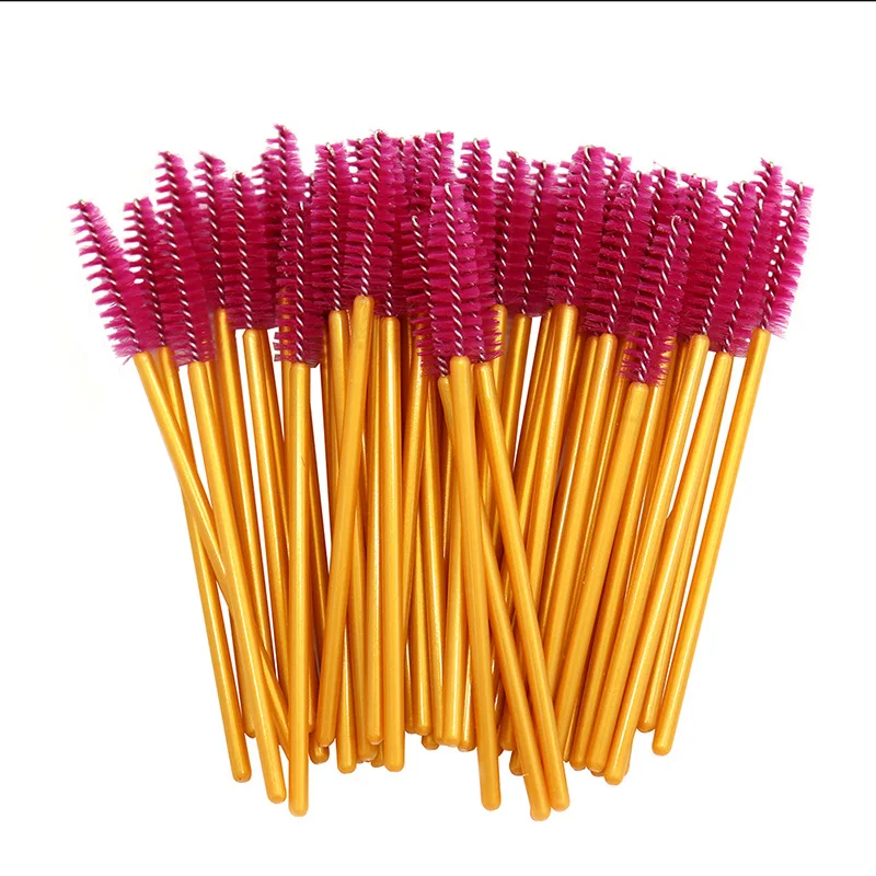 Одноразовая кисть для ресниц, одноразовая Золотая палочка для туши для ресниц, пластиковая кисть для туши для ресниц