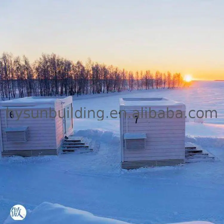 Hysun mobile prefabricated Professional tiny wooden house on wheel with best price