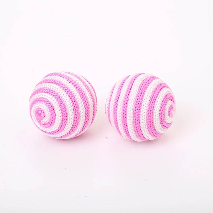 
Factory stock Interactive nylon band rope wire wrapping ball cat toy 