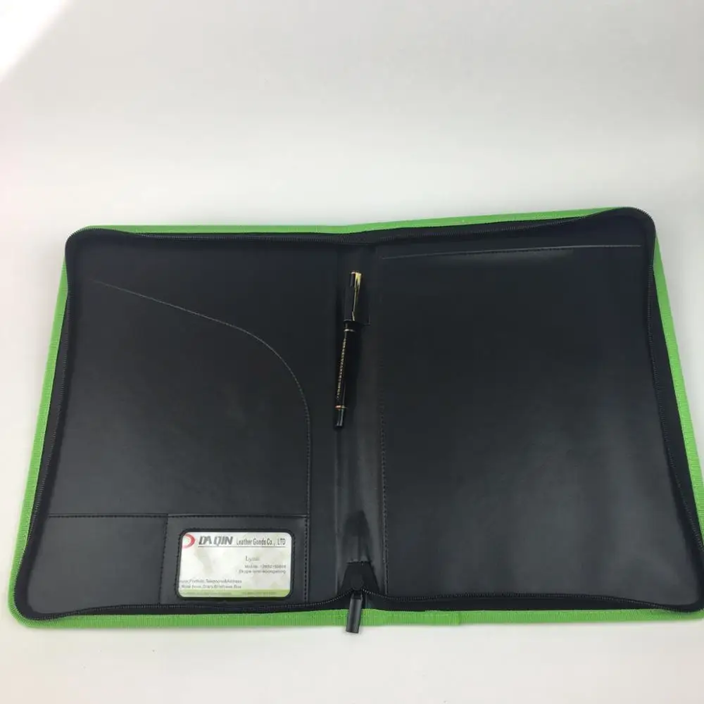 Wholesale Classic design nylon business document holder zipper portfolio document bag laptop sleeve felt A4 file folder