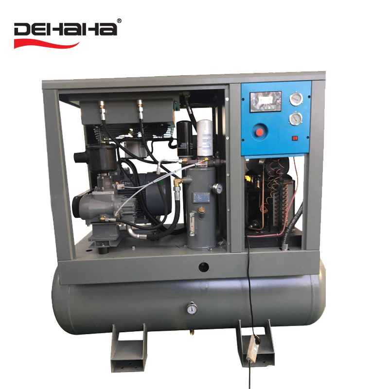 11 кВт портативный винтовой компрессор в сочетании с осушитель воздуха