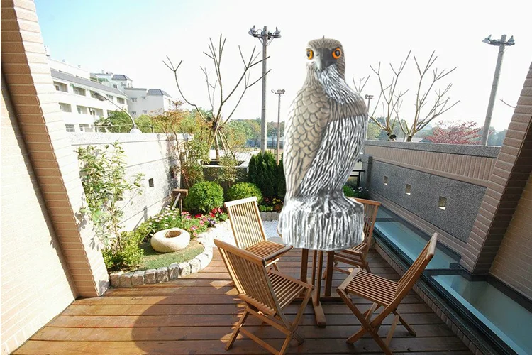 BSTW Superior Service of Plastic Hawk Bird Scare Owl Decoy Repelling Birds