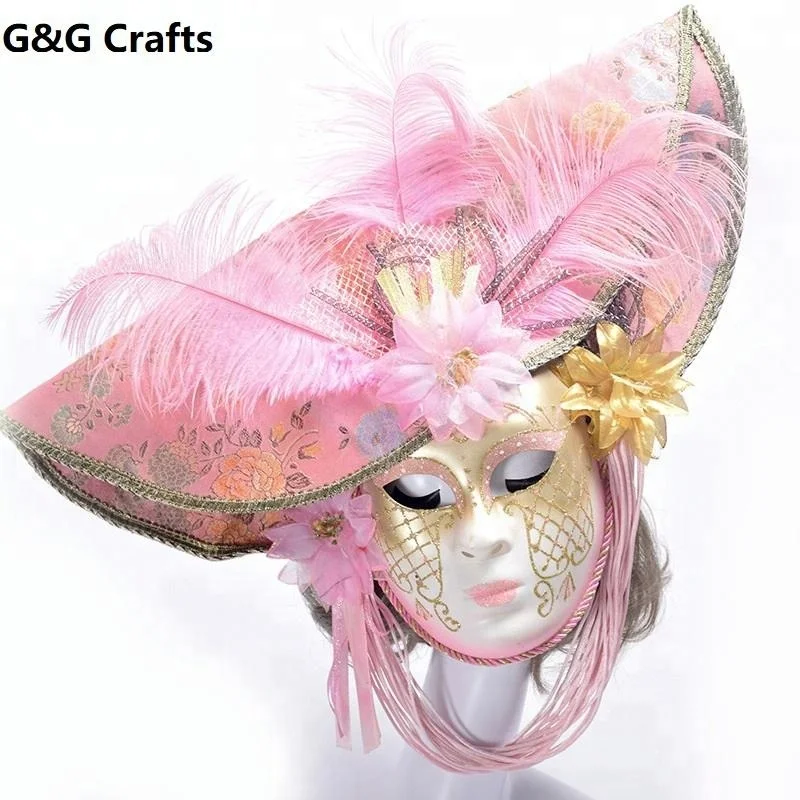 Elegant Venetian Masquerade Masks for Birthday Party