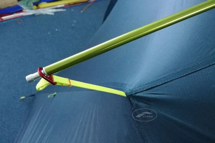 Customized Dome Tent Watertight Zip Single Siliconized 40D Nylon Light Weight Deluxe Hiking Solution Aluminum Alloy Pole Framed