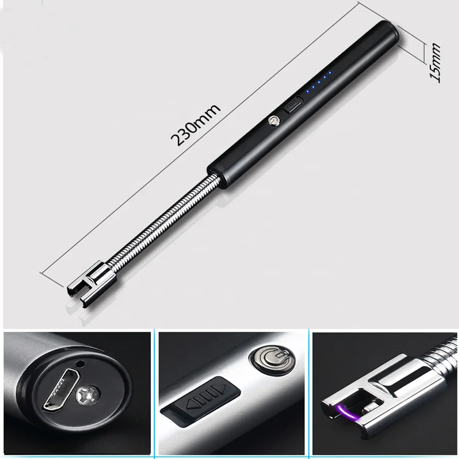 2024 Hottest BBQ Candle Lighter Easy to Light Cheap Price USB Rechargeable Lighter