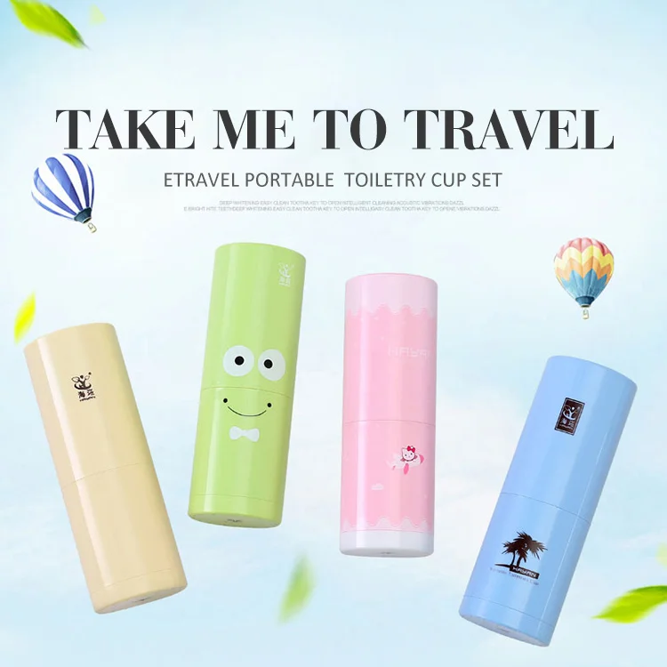 Travel Wash Set Travel Plastic Toothbrush and Toothpaste Case Portable Plastic Toothbrush Box