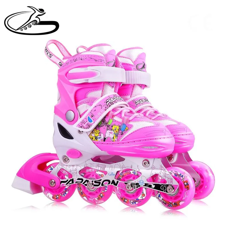 Красочные роликовые коньки для девочек с мигающими колесами