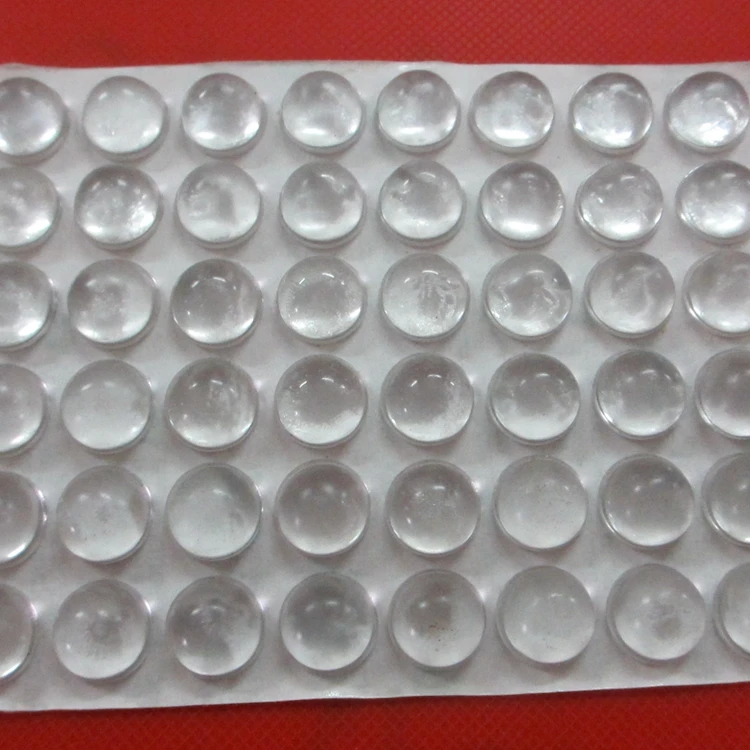 Cylindrical Adhesive Rubber Bumper Feet, Round Silicone Bumper Dot, Protective Anti Slip Feet