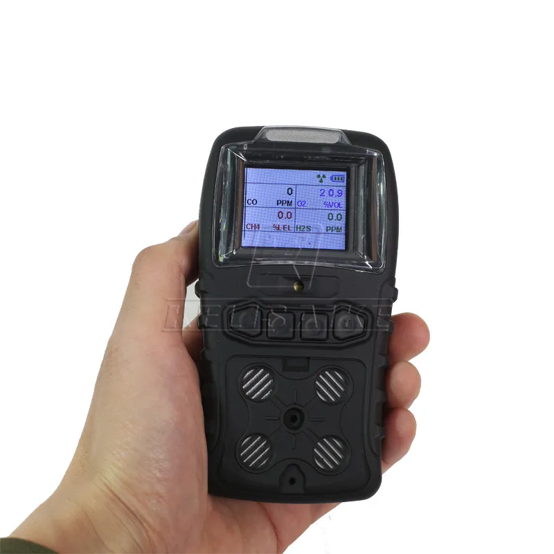 Portable multi gas detector CO CH4 H2S O2 4 gas detector