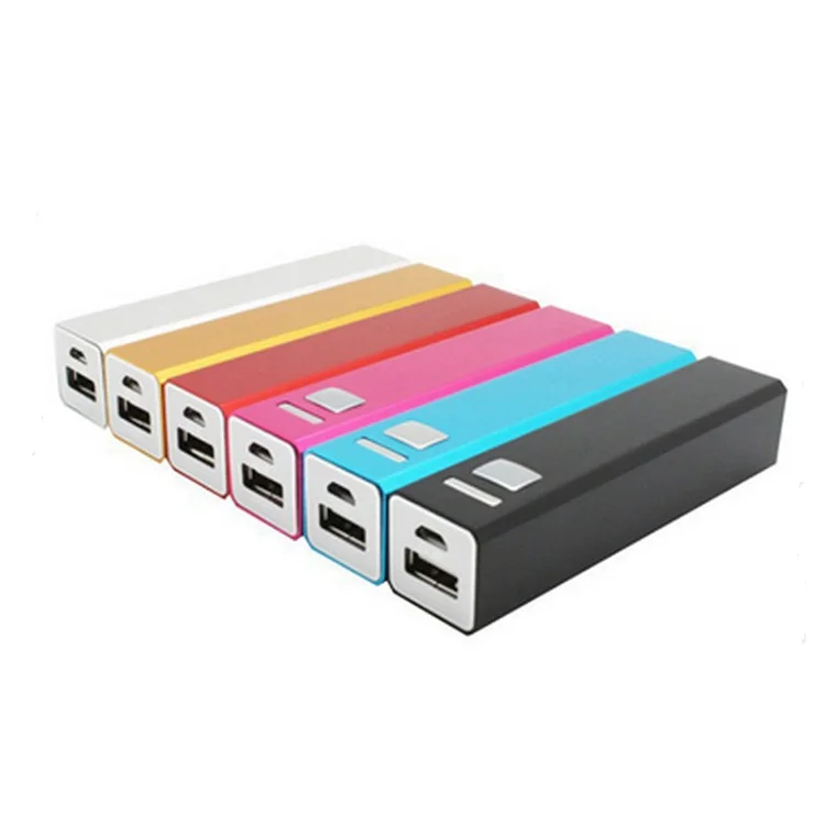 Colorful 2600mAh Promotional Mobile Power Bank for Mobile Phone Custom Logo Cheap Portable Power Bank Smart Charger for Mobile