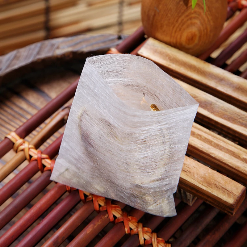 corn fiber tea bag Biodegradable Empty Pyramid Tea Bags heat-sealed mesh With Heat Seal Filter Bag