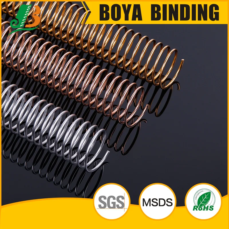 BOYA Office Stationery Custom 1-1/2 Inch Metal Single Spiral Anodized Aluminum Coil