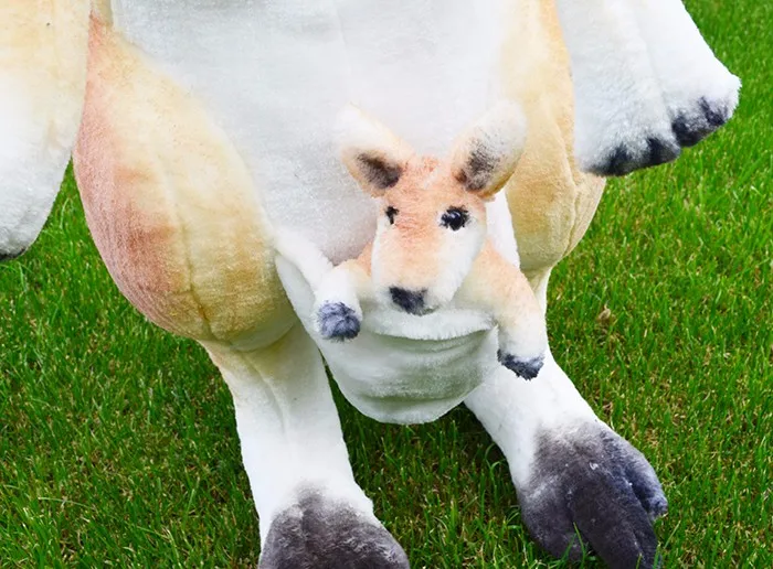 ICTI Custom wholesale jumping kangaroo plush toys for child