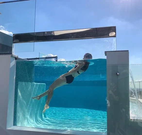 KINGSIGN Top quality Customized thick cast acrylic sheet hot bending for swimming pool pmma board  good price