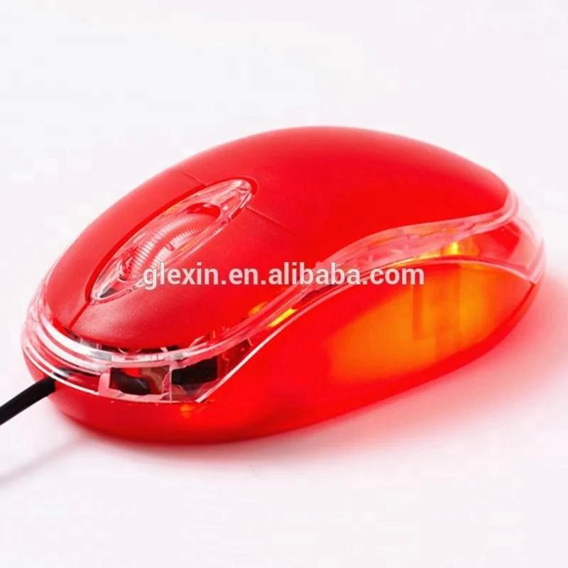 3D Logo Wired plastic material computer mouse