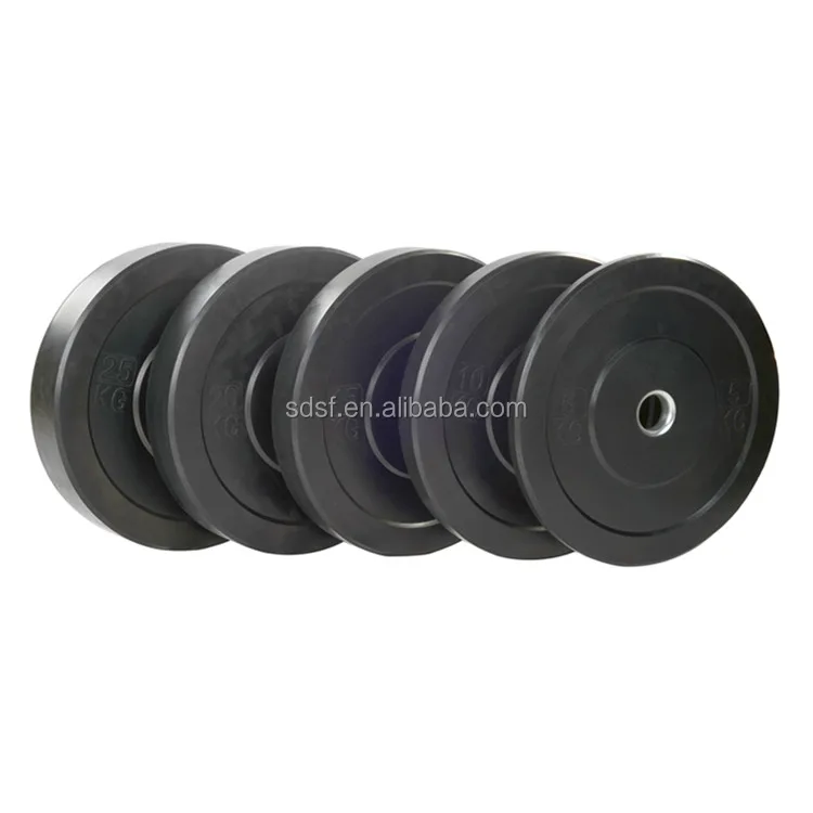 Бодибилдинга с прорезиненным бампером диск для поднятия тяжестей