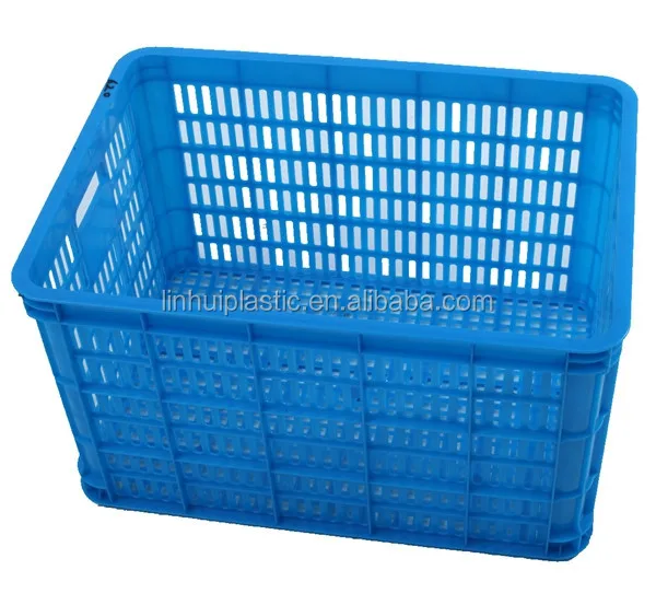 PE cheap plastic rectangular storage baskets plastic fruit crates