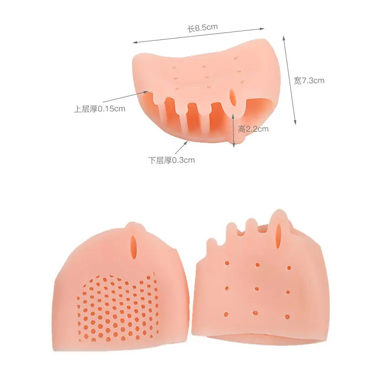 99insole Hot Selling toe spacer separator Gel silicone metatarsal forefoot pad