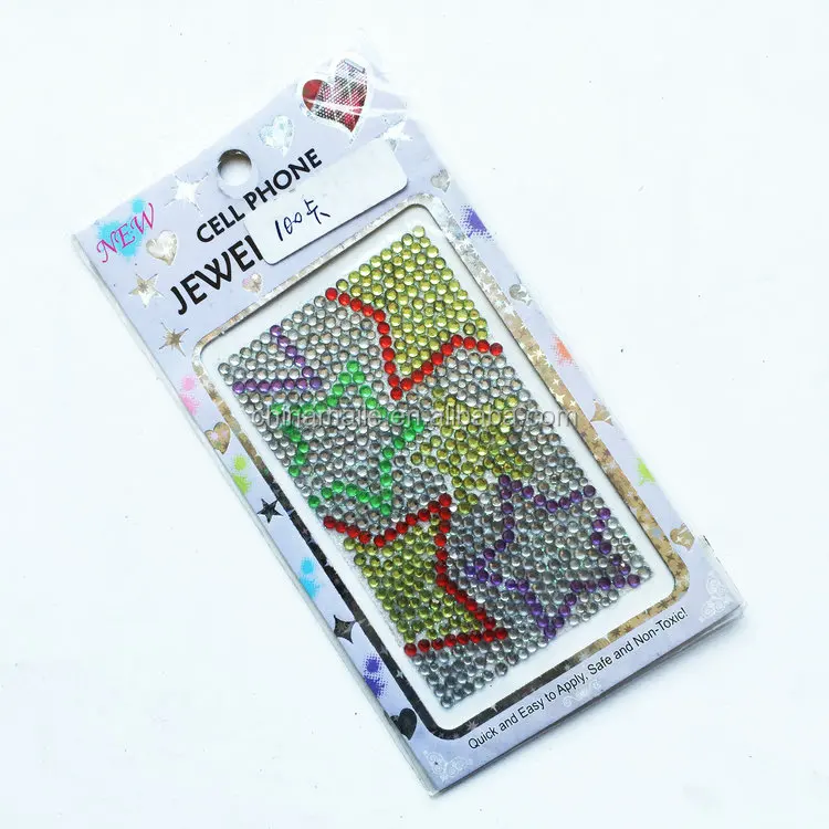 Cangnan factory star DIY laptop rhineston stickers