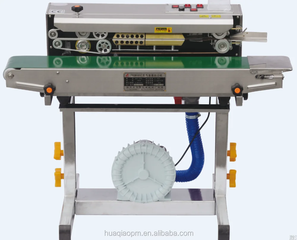 
FRQ-980C continuous band sealer machine with gas filling 