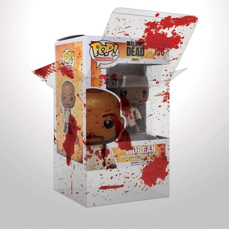 Wholesale Customized Folding Auto-lock Clear Vinyl Boxes PVC/PET Plastic Toy Display Boxes